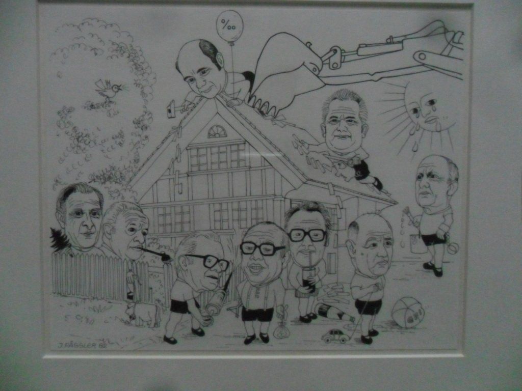 Dipinti: Appenzell J. Fässler "Genglis Sepp" Karikatur Haus Ulmann – Usato da Appenzell venduto da lama19 1