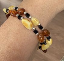 Bernsteinkette, Handarbeit, Unikat - Accessoire!
