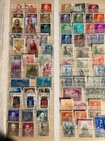 Spanien eine Seite gestempelte Briefmarken eher ältere Lot 1