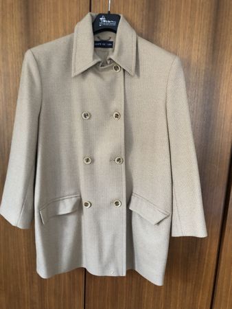 Beate Geissler Woll-Blazer, Gr. 38, beige - Top Zustand!