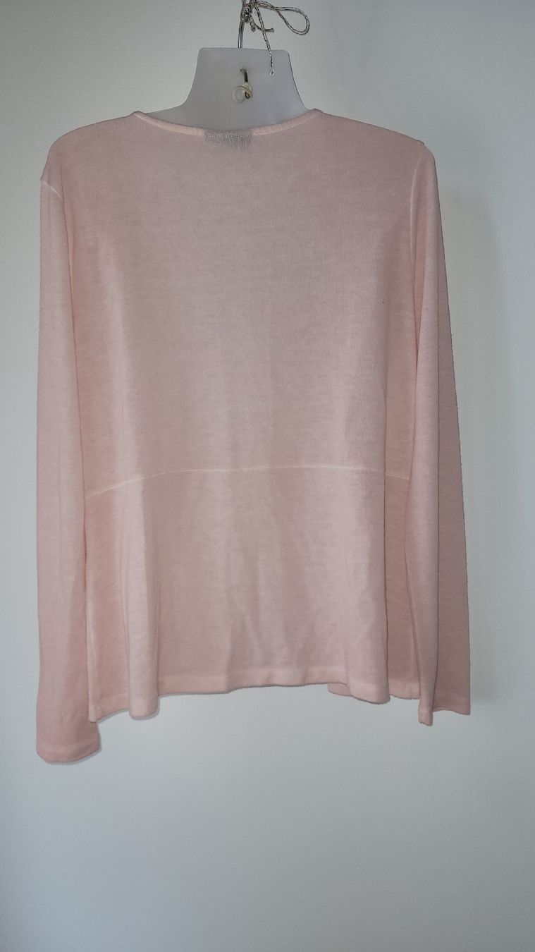 Jacken: Damen Strickjacke rosa Grösse L mit Spitze – Gebraucht aus Horgenberg von Klatschmohnmaria 2