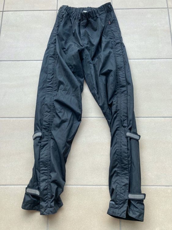 Difi Regenhose Mit Reißverschluss - Wasserdichte Outdoor-Hose In Schwarz, Größe XS