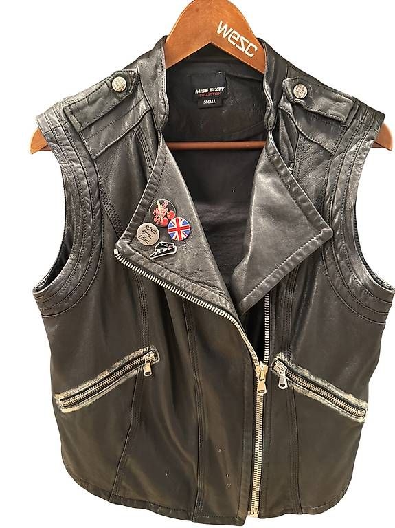 Gilet & Giacche senza maniche: Miss Sixty Biker Weste Lederweste GR S – Usato da Dübendorf venduto da lilasonderbar 2