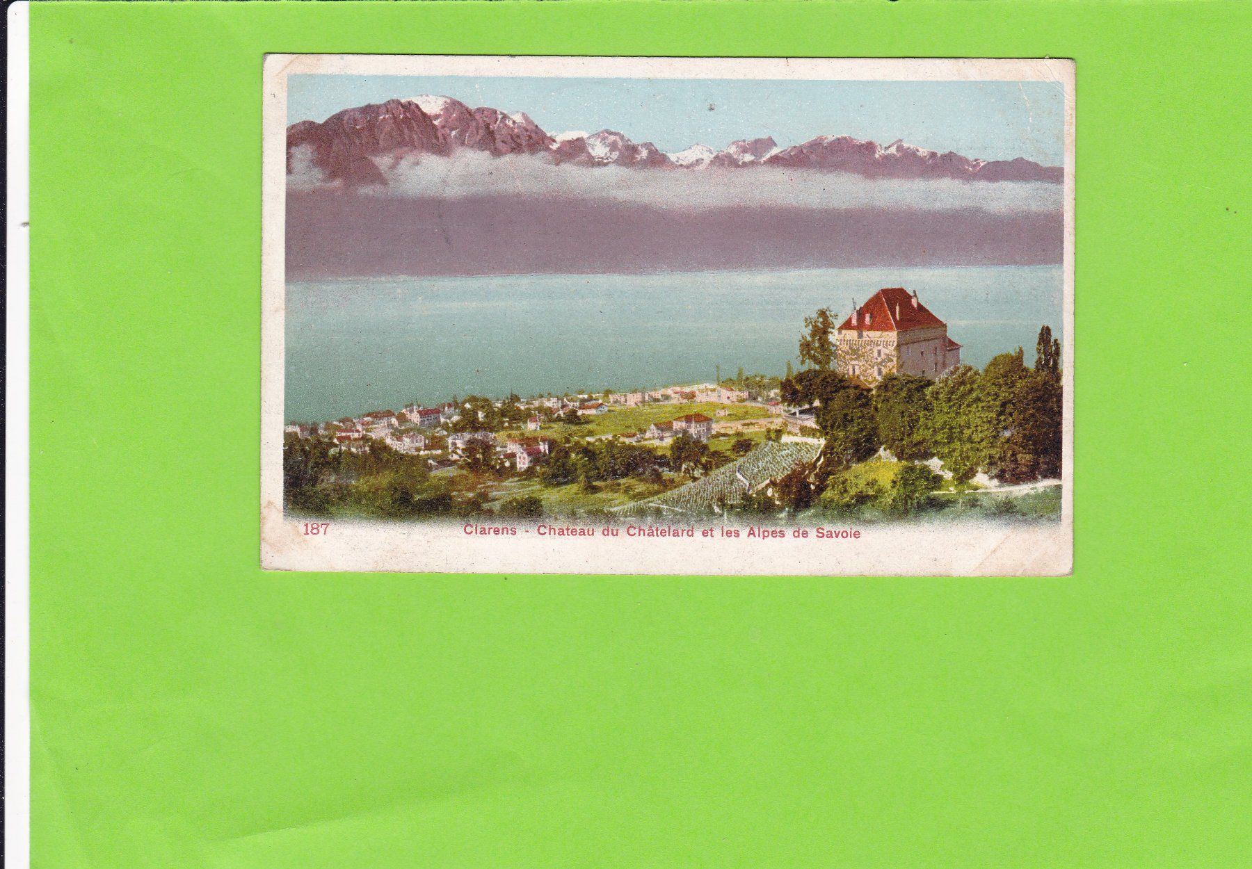 Ansichtskarten: Clarens-Château--1908 – Gebraucht aus St. Peterzell von neckertal
