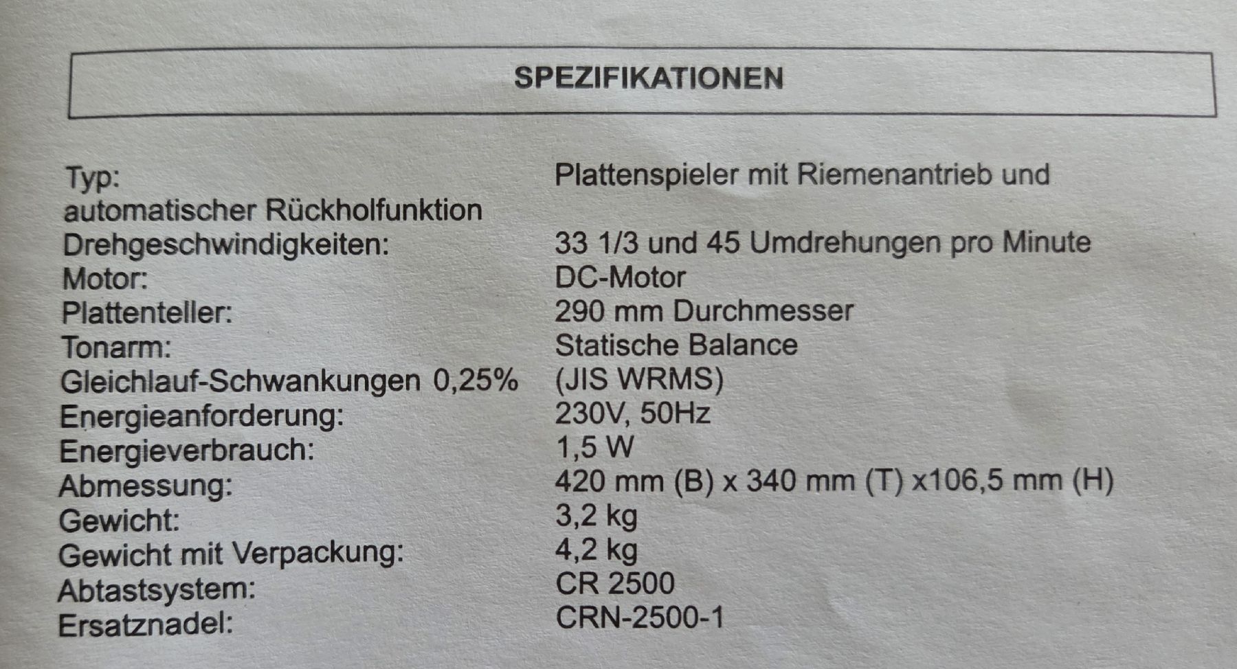Giradischi: Schallplatten Spieler Dynavox – Nuovo (secondo la descrizione) da Sennhof (Winterthur) venduto da Hirnschmadder-1 6