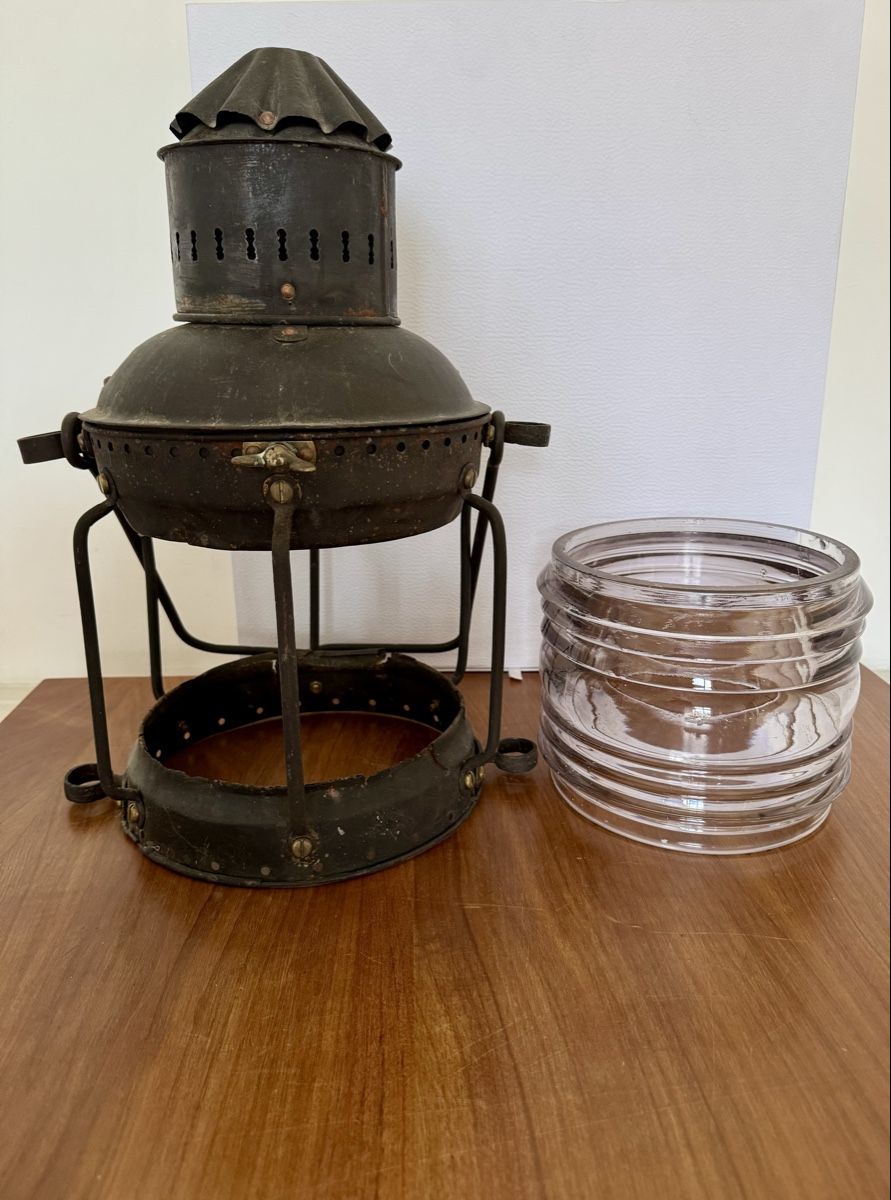 Lampade: Antike grosse Schiffslampe / Petroleumlampe, Deko-Objekt – Usato da Zürich venduto da Nobs1 2