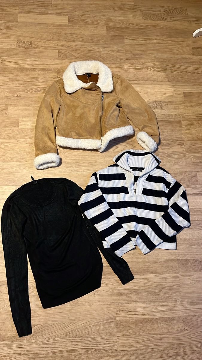 Lotti di vestiti: Kleider Set: Shearling Jacke, 2 x Pulli , Grösse S/M – Usato da Wallbach venduto da wonderlike