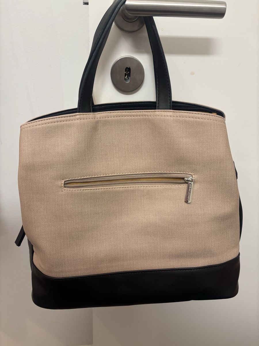 Borse da donna: Chic Beige & Black Tote Bag – Nuovo (secondo la descrizione) da Zürich venduto da sar_f9xy 3