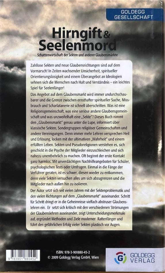 Libri: Hirngift & Seelenmord – Nuovo (secondo la descrizione) da Sarnen venduto da Livres 1