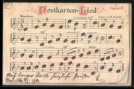 Postkarten-Lied, Ansichtskartengeschicht