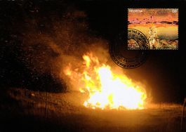 Maximumkarte Höhenfeuer (Kunstengagement der Post)**