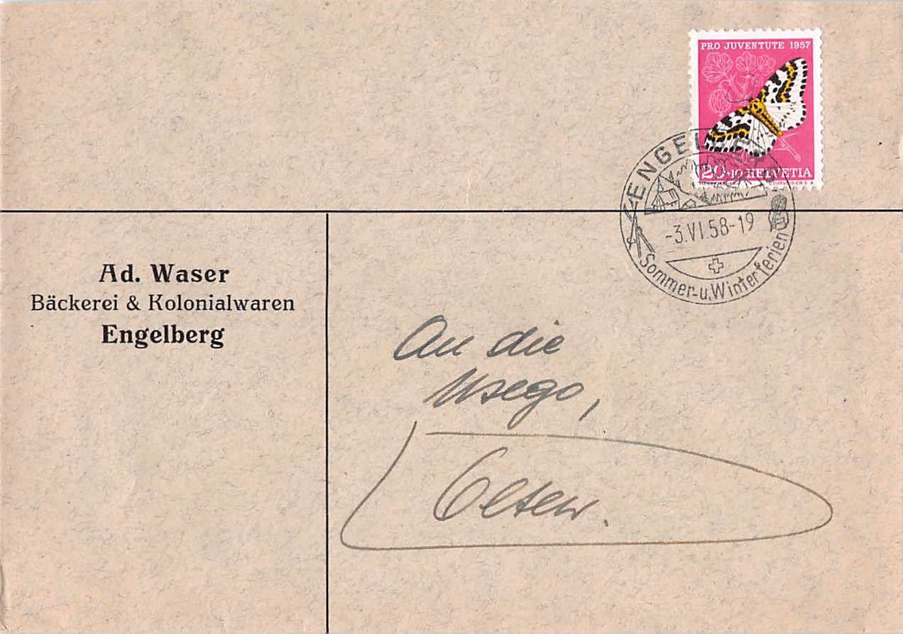 Ansichtskarten: 4x Gruss aus ENGELBERG - ORTSGESCHICHTE – Gebraucht aus Winterthur von SchatzchischtliWinti 2