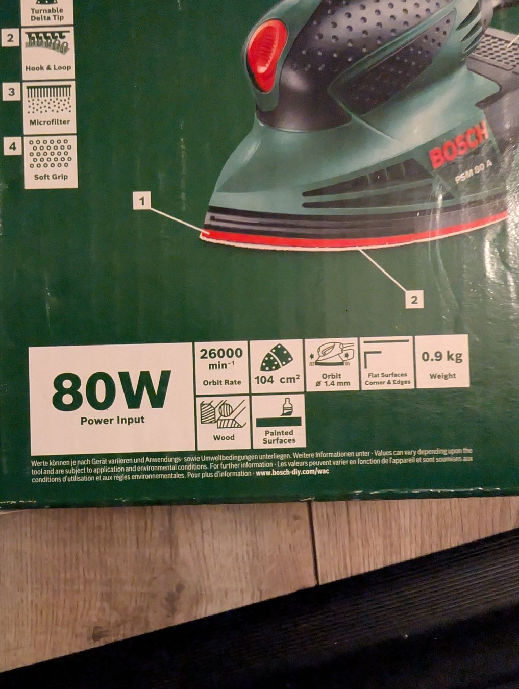 Bosch Smerigliatrici & Lucidatrici: Bosch Multischleifer PSM 80 A – Nuovo (secondo la descrizione) da Schaffhausen venduto da Chanzf8q 1