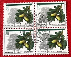 4 er Block Nr. J 326 mit Vollstempel Bern
