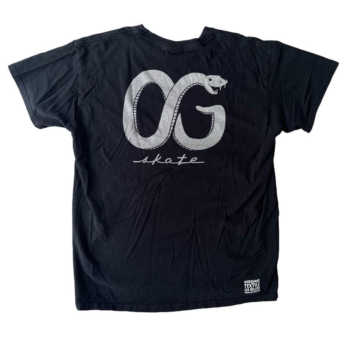 T-shirt: OG Skate Tshirt Black Men – Usato da Riehen venduto da art_c76v