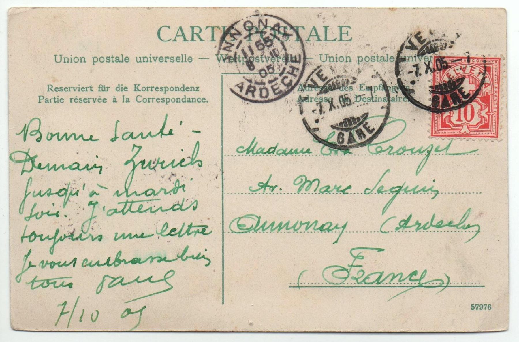 Cartoline postali: VEVEY Vue générale – Usato da Jona venduto da philajona 1