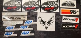 Sticker Set Remus, K&N, Koni, ap, Quattroerre