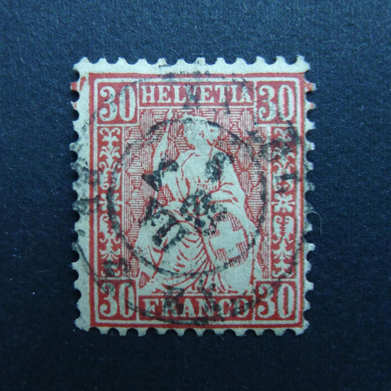 Tutti i francobolli: 1862 Nr. 33 mit Vollstempel – Usato da Dagmersellen venduto da wyss1982