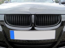 Für BMW E90 E91 Front Grill Schwarz Matt