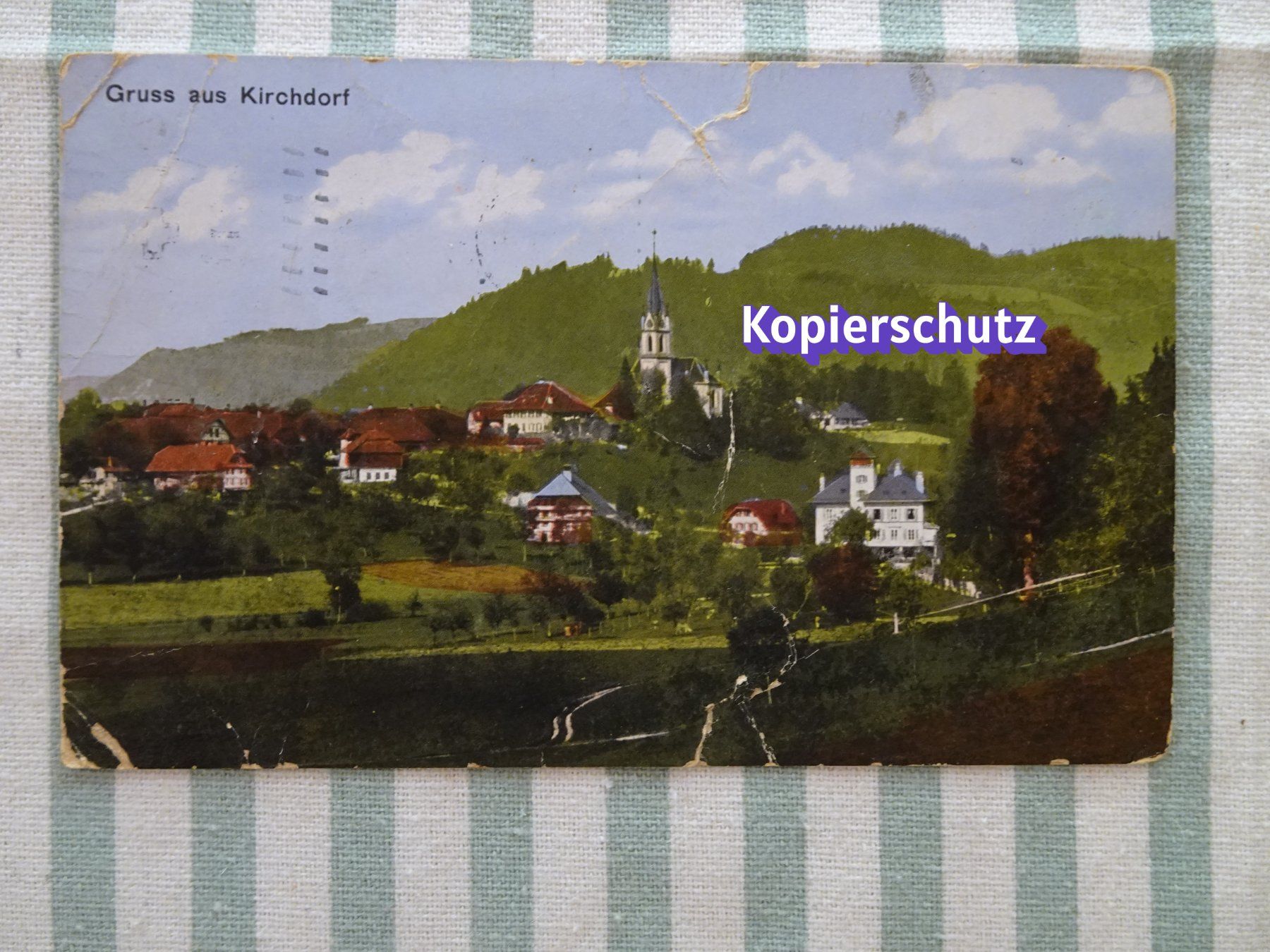 Cartoline postali: Ansichtskarte 1915 gestempelt Kirchdorf BE - M197 – Usato da Küssnacht am Rigi venduto da Kleinpreis-Shop