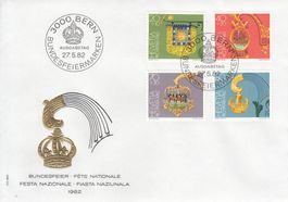 1982 Pro Patria Bundesfeiermarken FDC