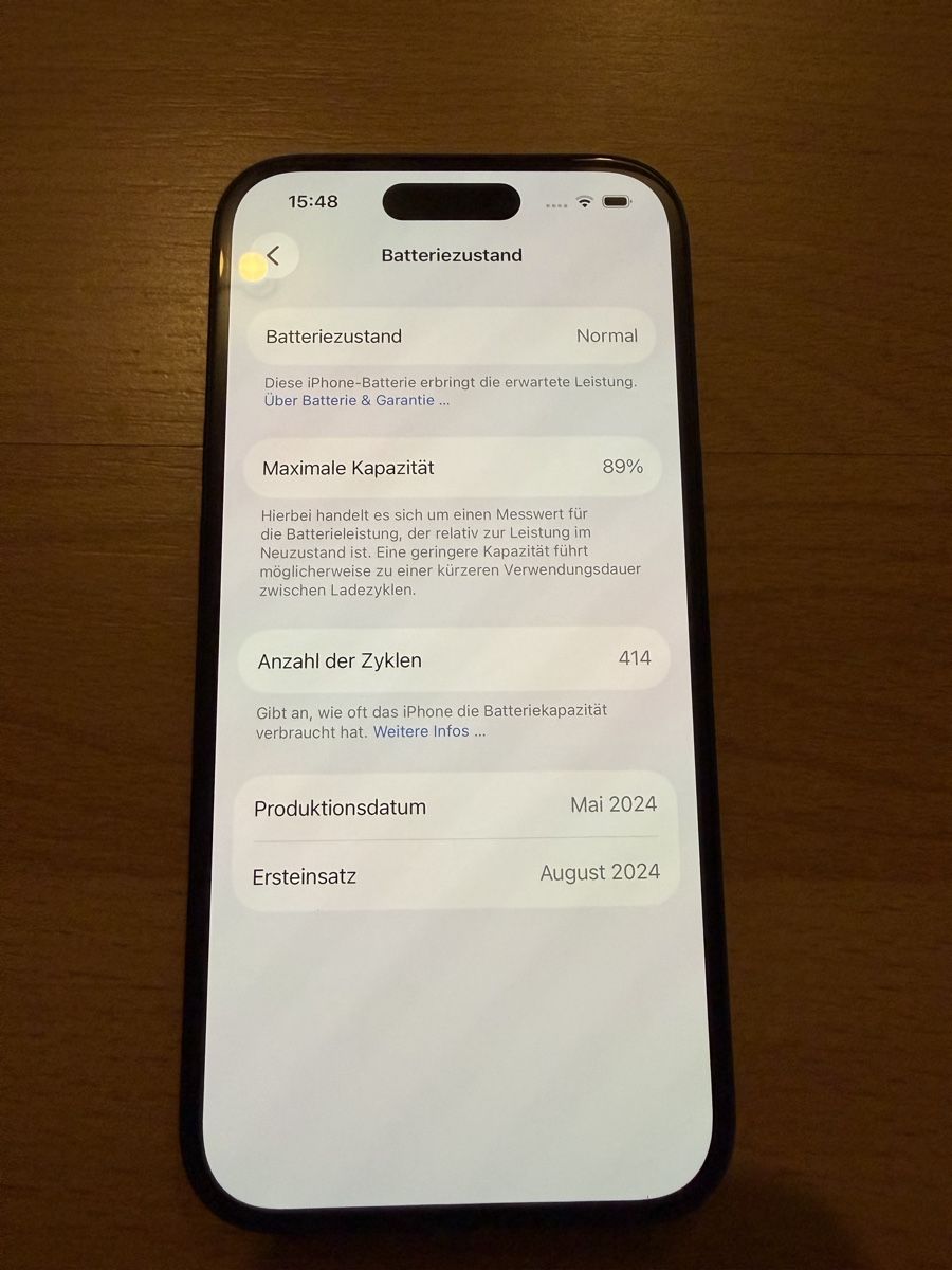Apple Handys / Smartphones: Iphone 15 128GB Black – Gebraucht aus Seengen von jordi89 5