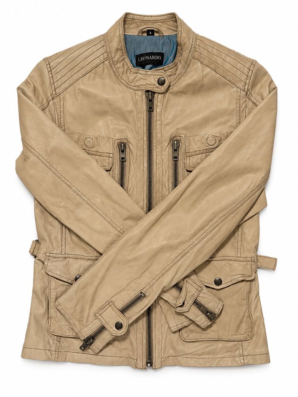 Giacche: Leonardo Lederjacke Damen S beige Echtleder – Nuovo (secondo la descrizione) da Wald ZH venduto da Kowlee