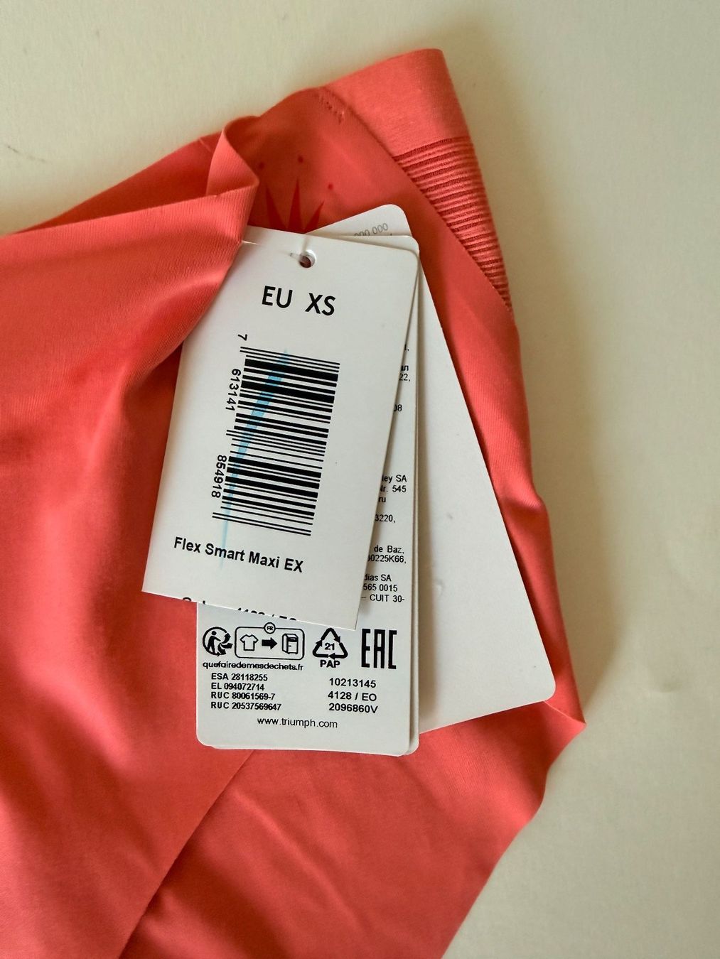 Triumph Altra biancheria intima: TRIUMPH, Maxi FLEX SMART, Grösse XS, Farbe Lachs – Nuovo e nell'imballaggio originale da Rudolfstetten venduto da gst_g7xl 1