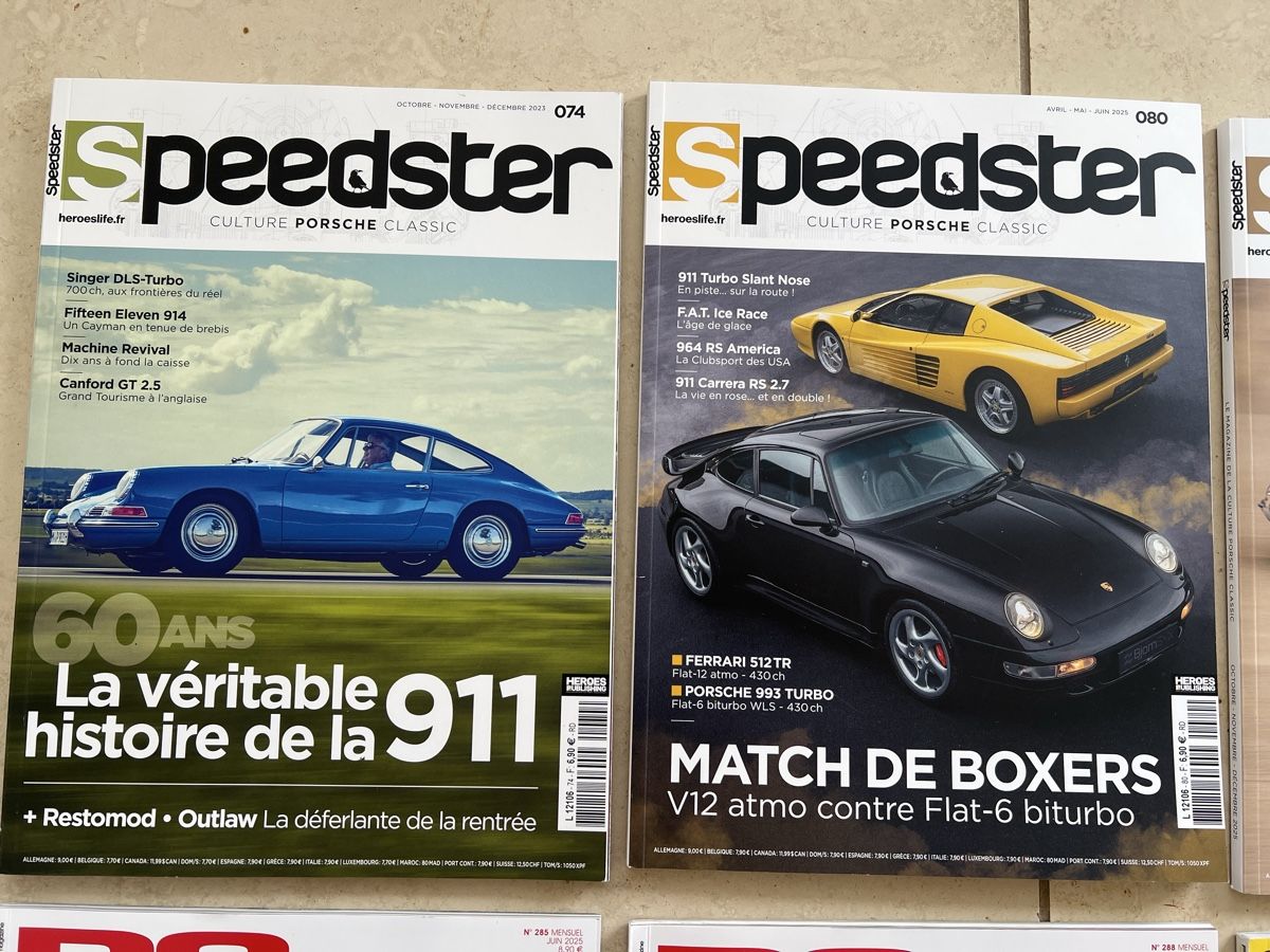 Riviste & Magazine: Porsche Magazine Speedster, Flat6, RS – Nuovo (secondo la descrizione) da Weesen venduto da Elmax1 1