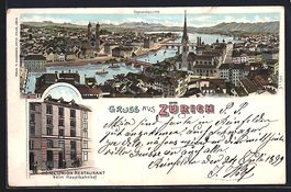 Litho Zürich, Hotel Union-Restaurant, T