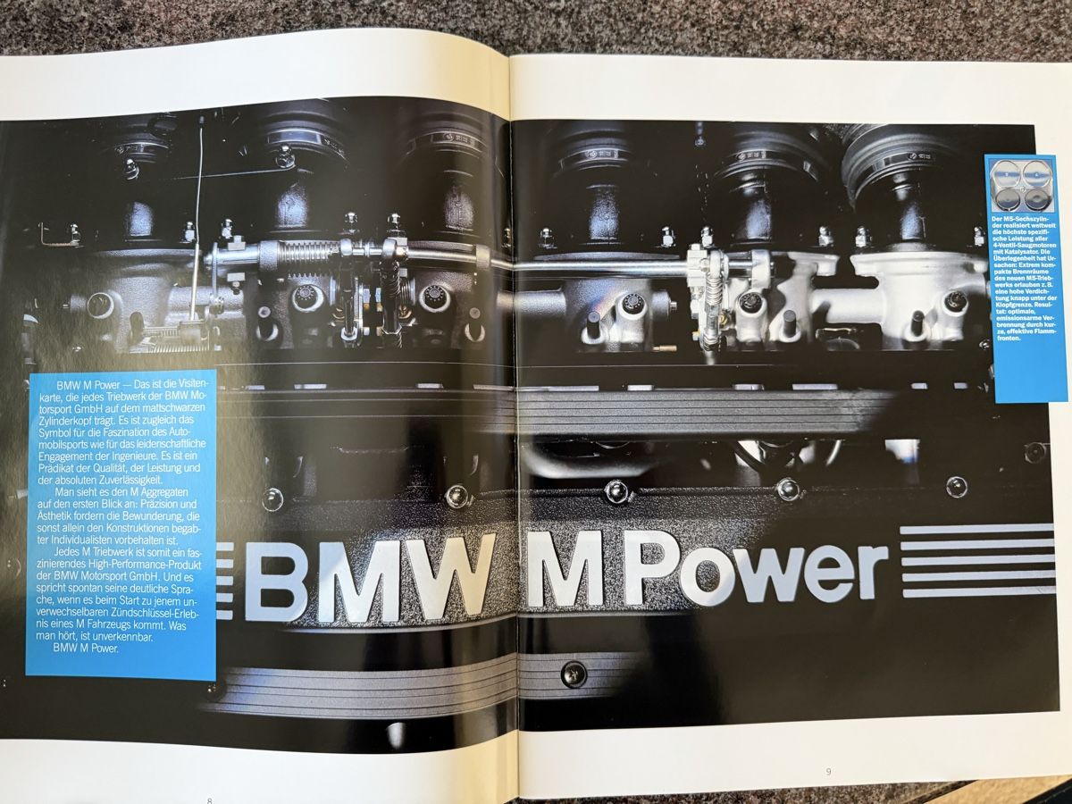 BMW Documenti: BMW M3, M5 Prospekt 1988 – Usato da Olten venduto da Bluespapst 4