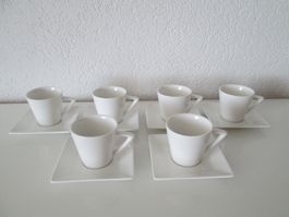 6 Espressotasse ,6 Untertassen.