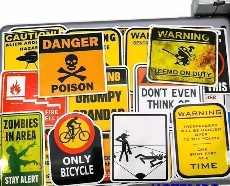 Sticker: 50 Stücke Aufkleber/Sticker – Nuovo e nell'imballaggio originale da Biel/Bienne venduto da Bolagol9 3