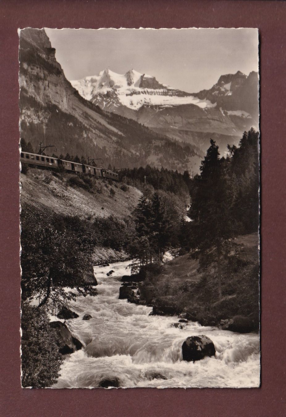 Ansichtskarten: LÖTSCHBERGBAHN bei Blausee-Mitholz – Gebraucht aus Pully von nicecards-shop