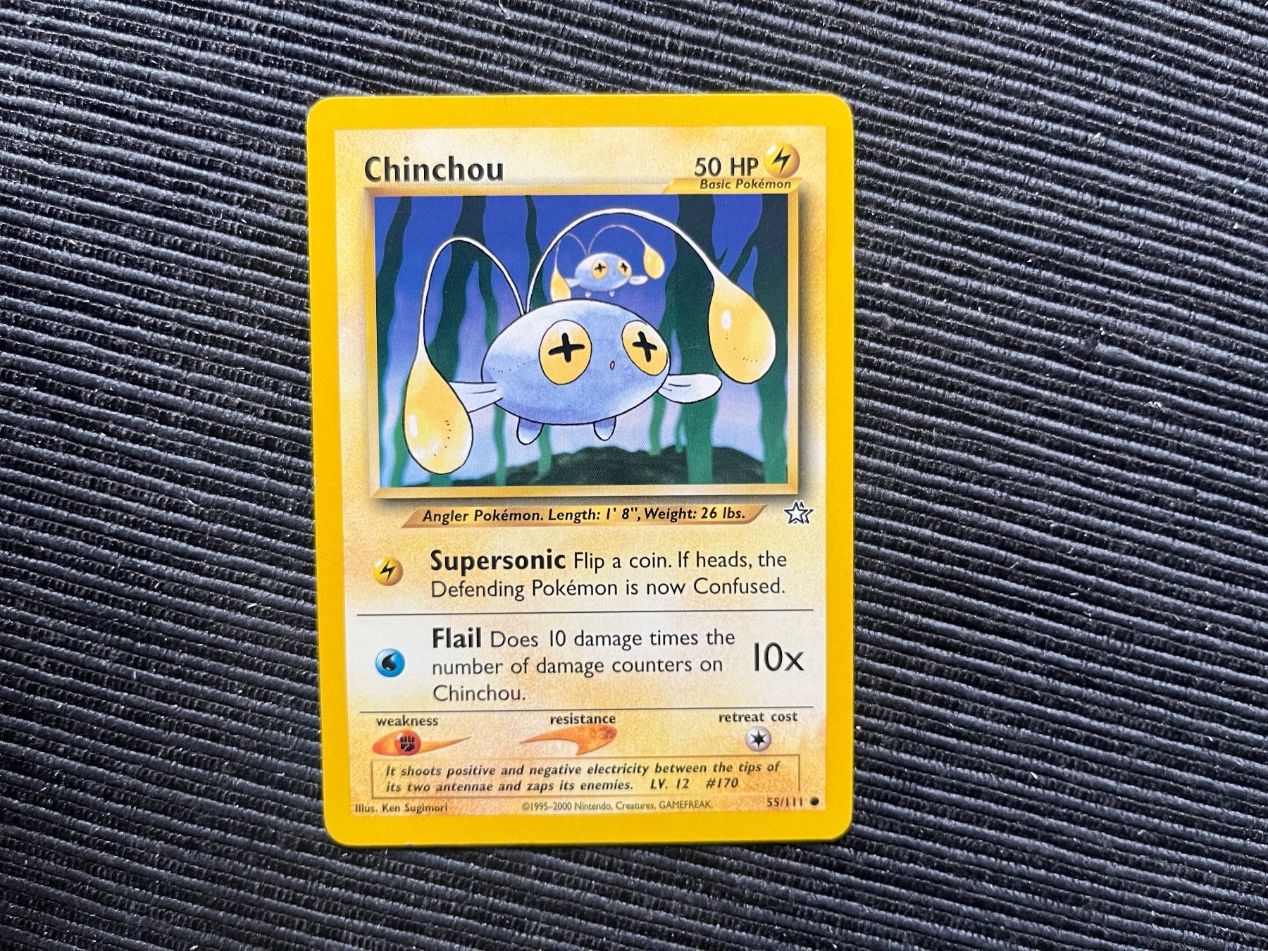 Pokémon Sammelbilder & Trading cards: Pokemon Chinchou Non Holo Neo Genesis – Gebraucht aus Wabern von Collectfun