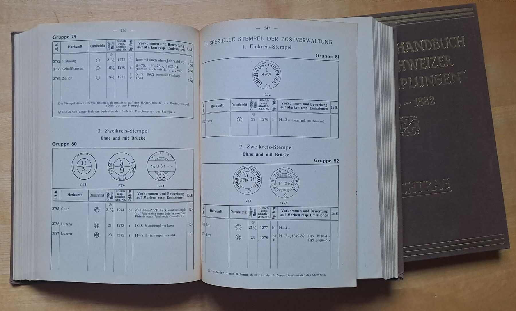 Bücher: Handbuch Schweizer Abstemplungen 1843-1882 - Philatelie – Gebraucht aus Trogen von Limboo 5