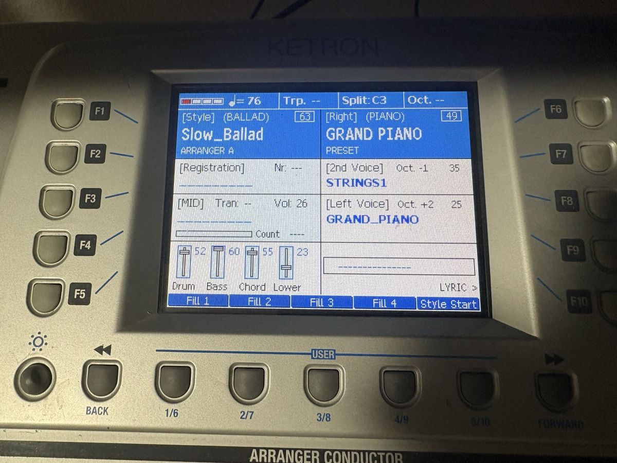Ketron Instruments de musique: Ketron Audya 76 touches – D'occasion à Lutry par 16mustang 3