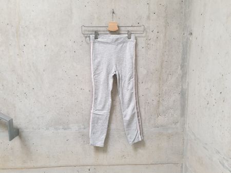 Legging épais H&M, gris clair chiné, fille, taille 122