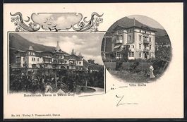 AK Davos, Sanatorium, Villa Maria, 1906