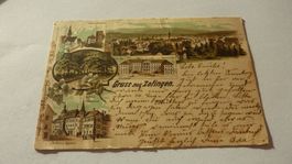 Uralte Lithografie : Gruss aus Zofingen  1897