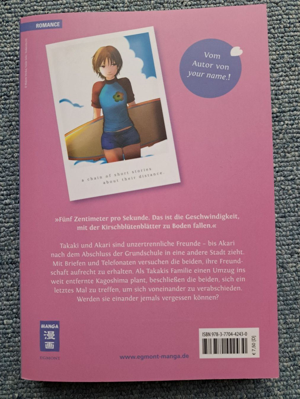 Comics: 5cm per second 1 Manga 1. Auflage – Gebraucht aus Killwangen von KIANA08 1