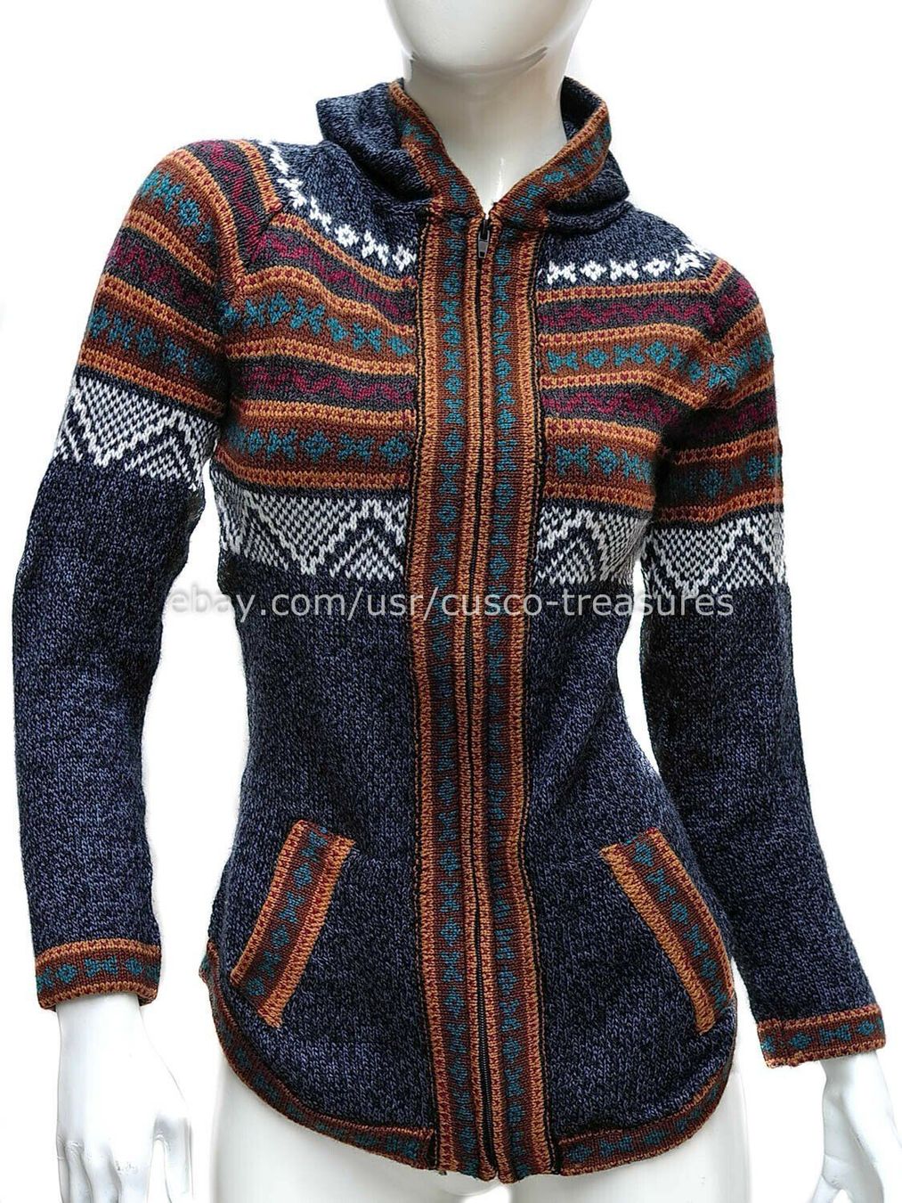 Giacche: wunderschöne Alpaca Strickjacke Pulli, Gr S-M, Neu!! – Nuovo (secondo la descrizione) da Lima- Peru venduto da Alpaka-Haus