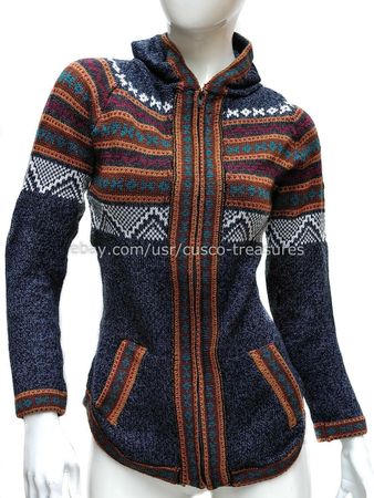 wunderschöne Alpaca Strickjacke Pulli, Gr S-M, Neu!!