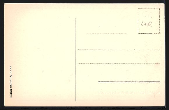 Cartoline postali: Flüelen, Totalansicht mit Bristenstock – Usato da Berlin venduto da bartko-reher 1