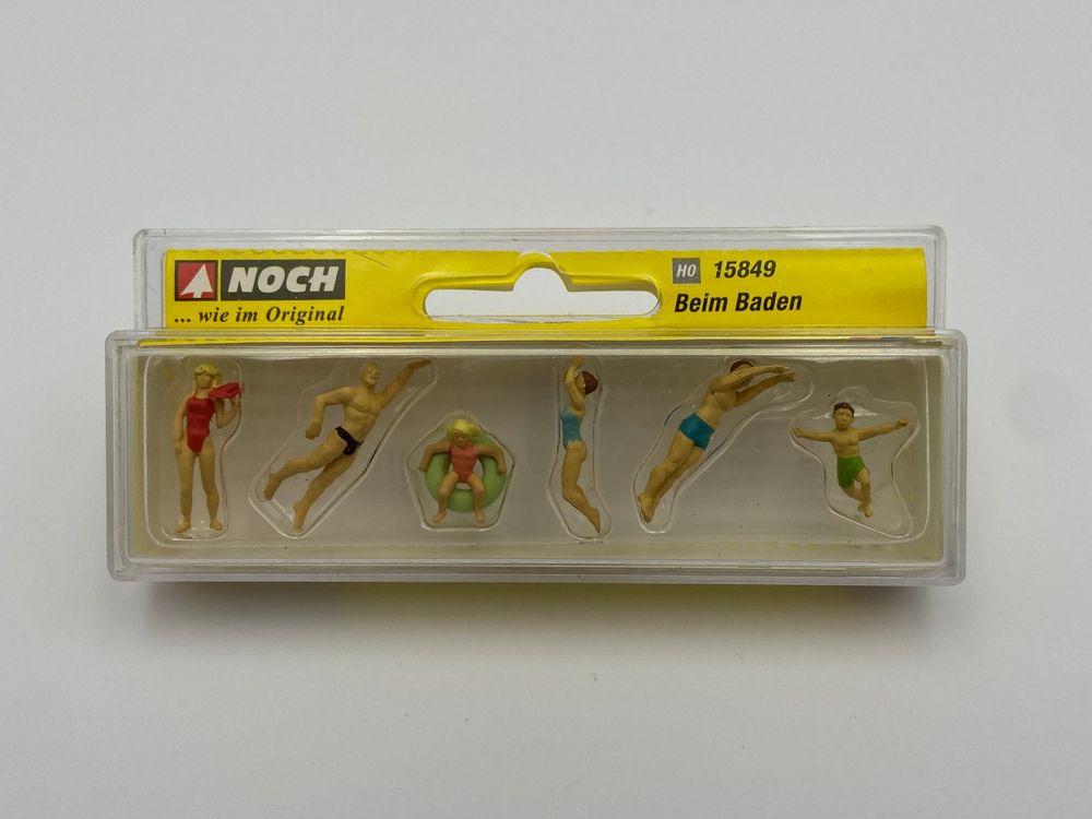 NOCH Figuurtjes 'Tijdens Het Baden' – Kleurrijk Zwemplezier Voor Je Miniatuurlandschap