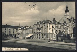 Frauenfeld, Hotel Bahnhof mit Strassenba