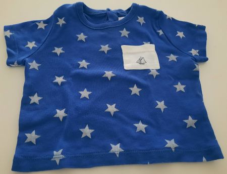 T-Shirt Petit Bateau, Grösse 67 - 6 Monate