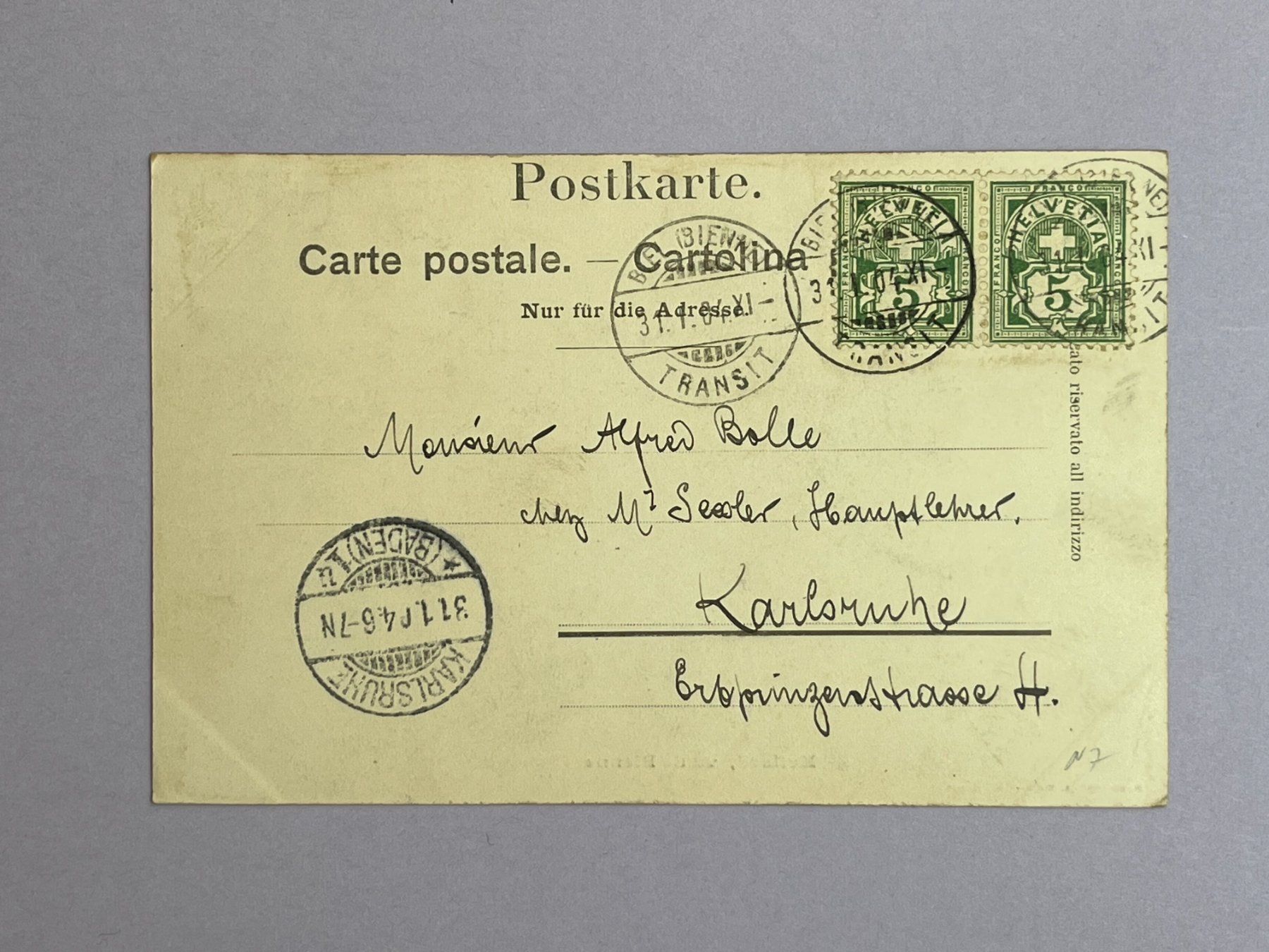 Cartes postales: Evilard - vu de Bienne – D'occasion à Steg VS par danwer74 1