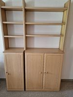 Bücherschrank Eiche hell (Massivholz), 4-teilig 