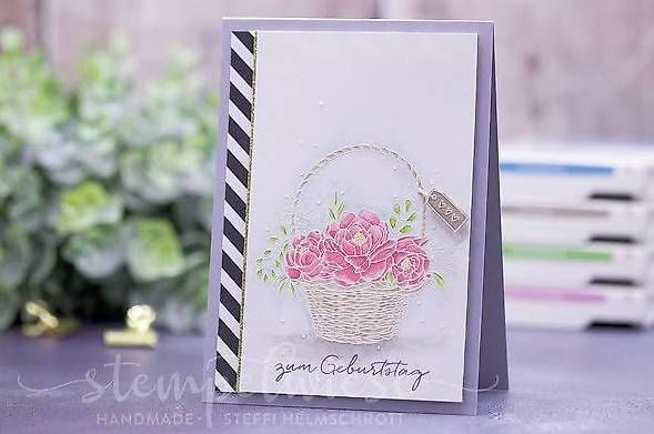 Stampin' up! Timbri: Stempelset von Stampin up Blumenkorb – Usato da Frauenkappelen venduto da evangelina78 1